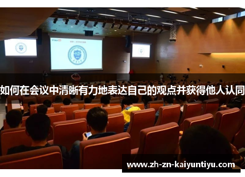 如何在会议中清晰有力地表达自己的观点并获得他人认同