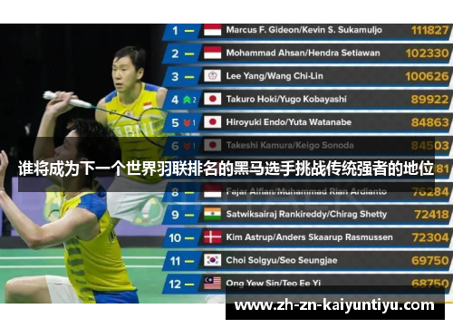 谁将成为下一个世界羽联排名的黑马选手挑战传统强者的地位 谁将成为下一个世界羽联排名的黑马选手挑战传统强者的地位